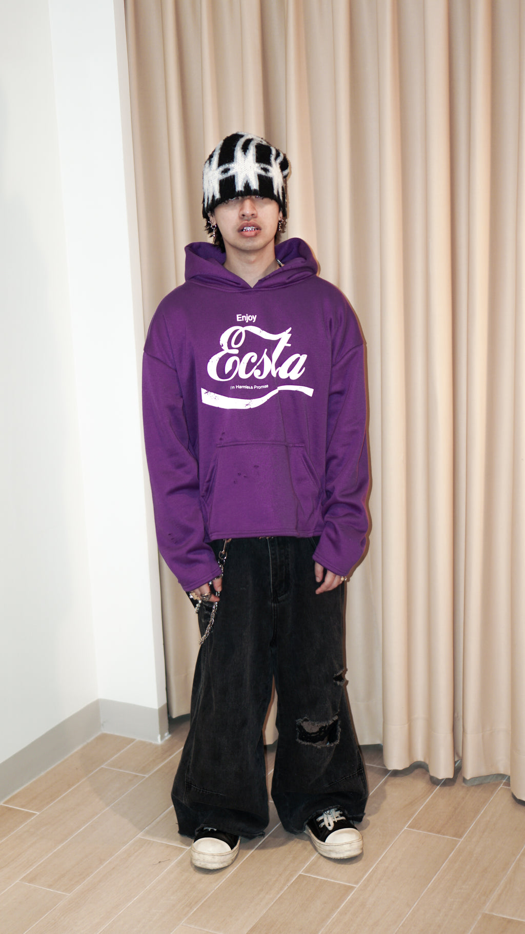 Distressed Ecsta Hoodie
