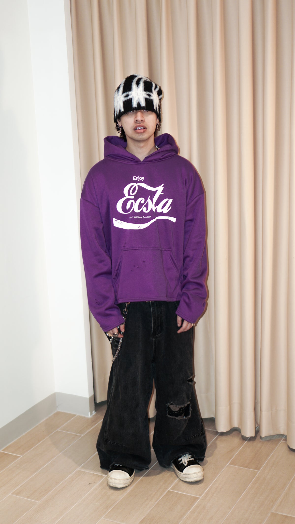 Distressed Ecsta Hoodie