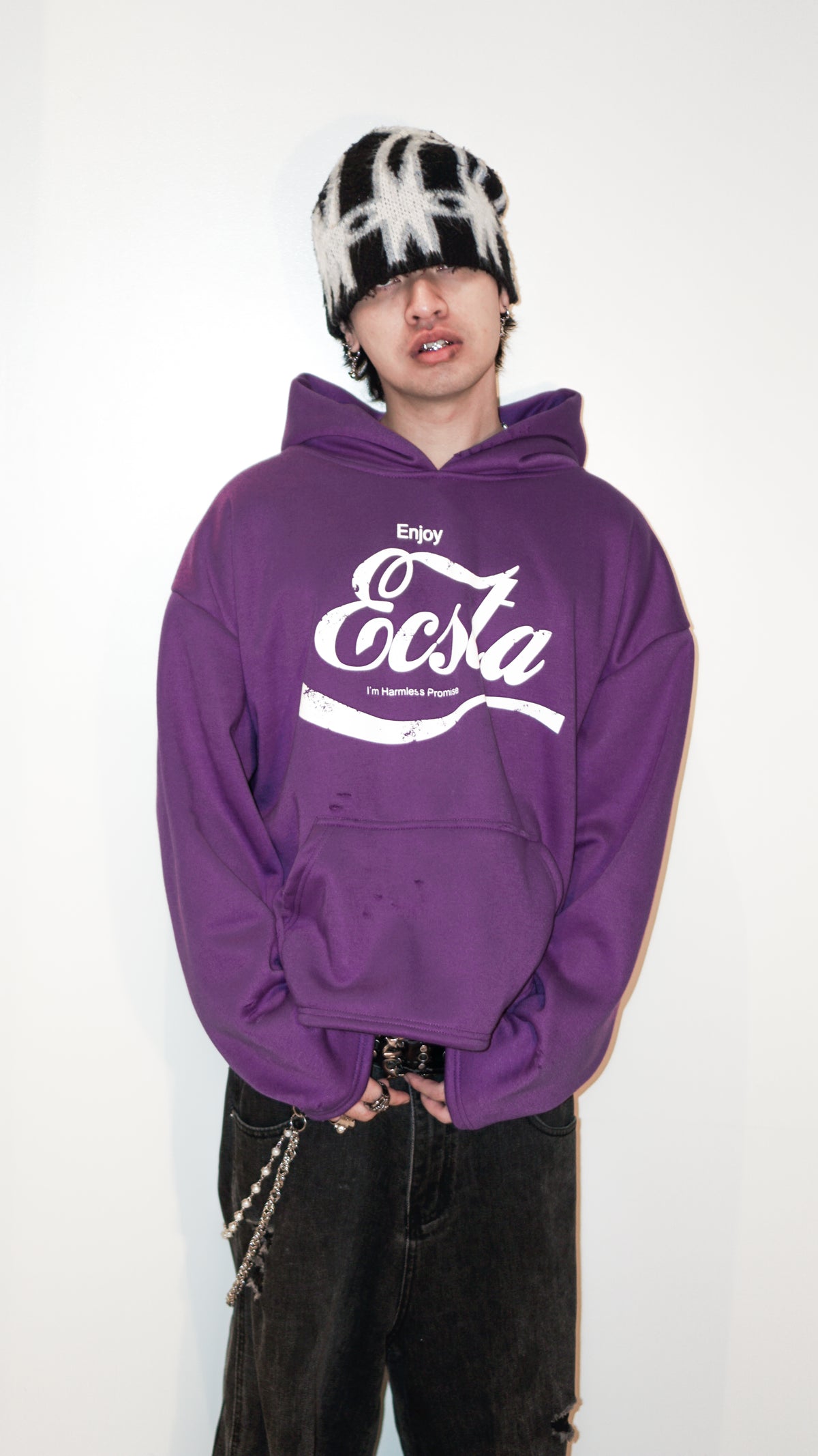 Distressed Ecsta Hoodie