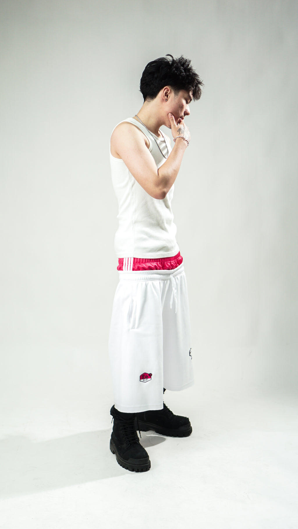 Pink Halo Doublet Shorts