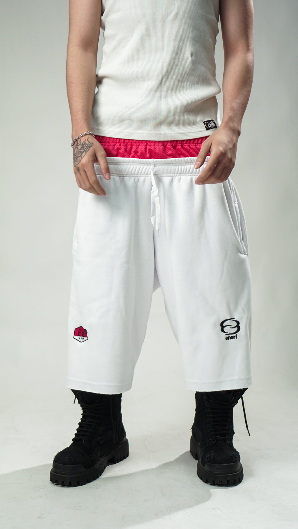 Pink Halo Doublet Shorts