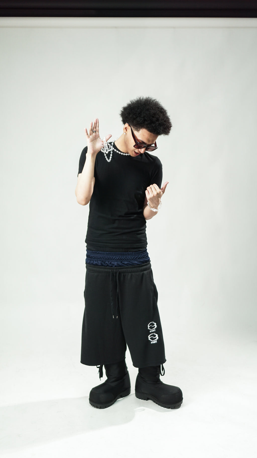 Blue Noir Doublet Shorts