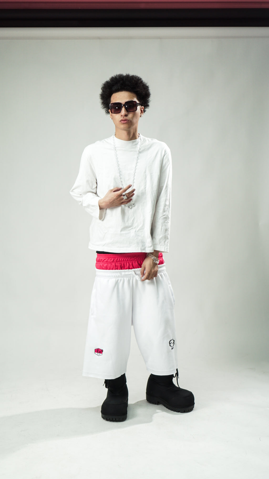 Pink Halo Doublet Shorts