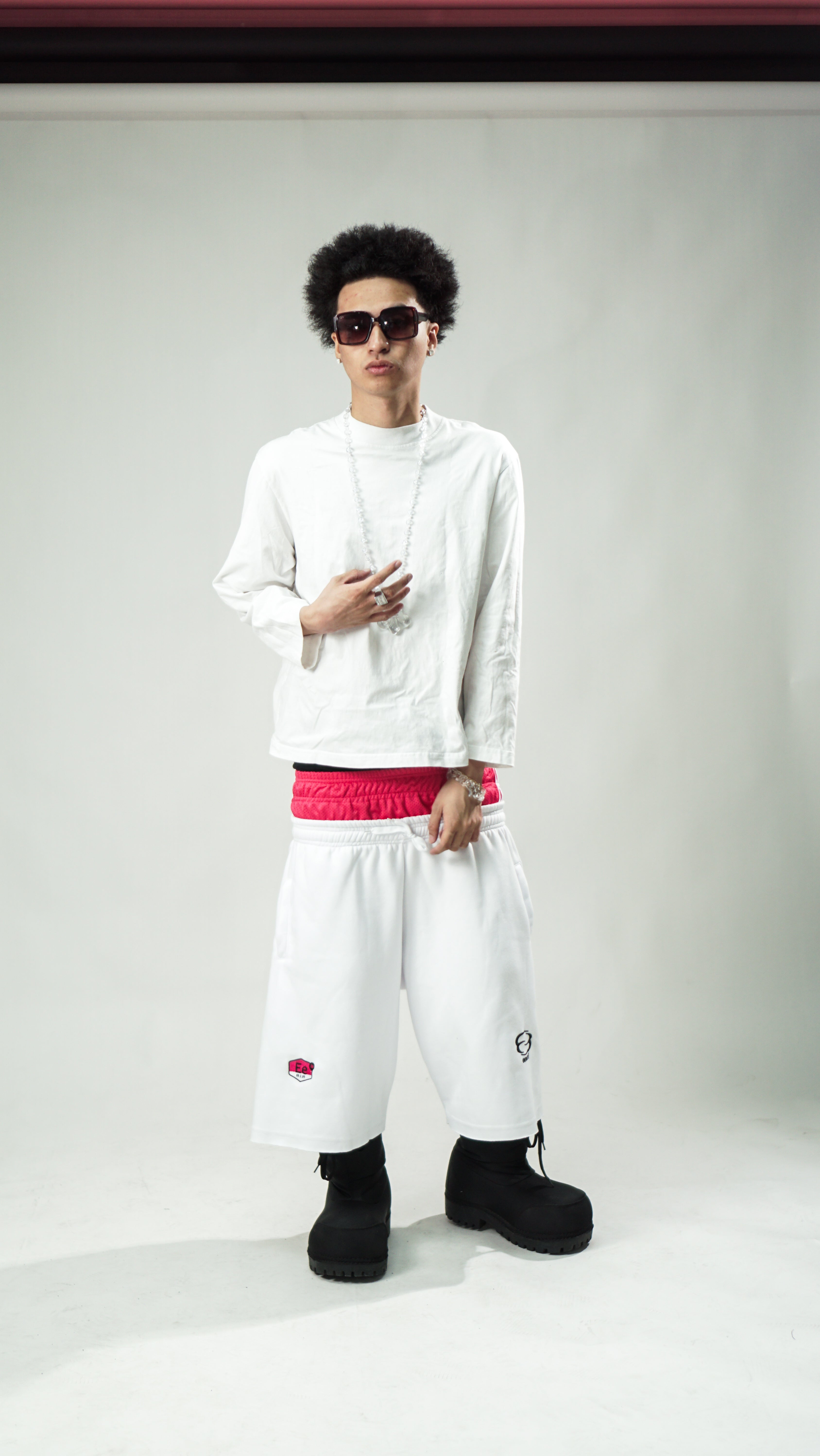 Pink Halo Doublet Shorts
