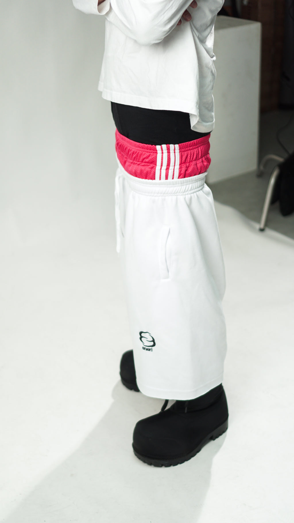 Pink Halo Doublet Shorts